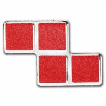 Niue 2023 Z-Tetrimino Block (Red) 1 oz Silver