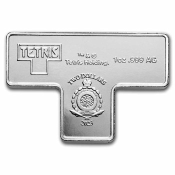 Niue 2023 Tetris™ 1 oz Silver T-Tetrimino Block