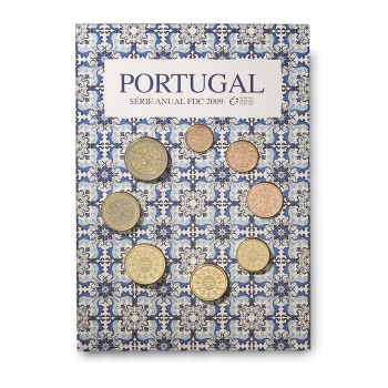 Portugal 2009 Euro coin BU set FDC
