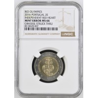 Portugal 2016 Olimpic team RIO Mint Error Graded NGC MS66 Portugal 2016 Olimpic team RIO Mint Error Graded NGC MS66
