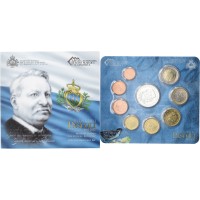 San Marino 2012 Euro coins BU set with 5 euro silver coin