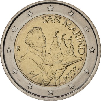 San Marino 2024 2 euro regular coin