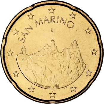 San Marino 2025 20 cent regular coin San Marino 2025 20 cent regular coin