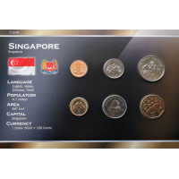 Singapore 2001-2010 year blister coin set