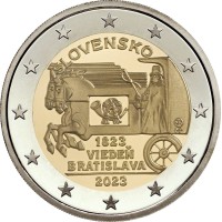 Slovakija 2023 Pašto tarp Vienos ir Bratislavos 200-osios metinės