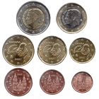Spain 2024 Euro coins UNC set