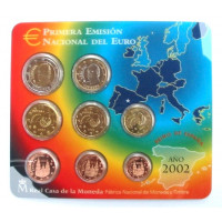 Spain 2002 Euro Coins BU Set