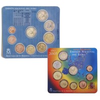 Spain 2005 Euro coin BU Set + Don Quixote Coin