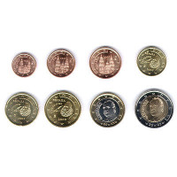 Spain 2003 Euro coins UNC set
