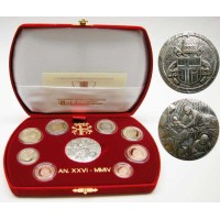 Vatican City 2004 Euro coin Proof Set Pope John Paul II