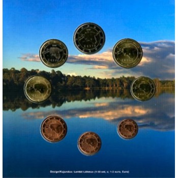 Estonia 2011 Euro coin BU set