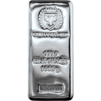 Germania mint Silver Cast Bar 1000g.