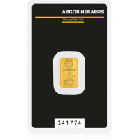 Heraeus / Argor-Heraues Gold bar 2g. Au999.9
