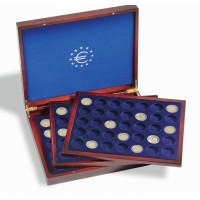Leuchtturm pressentation case Volterra Trio de Luxe for 105 2-euro coins in capsulas