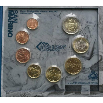 San Marino 2012 Euro coins BU set
