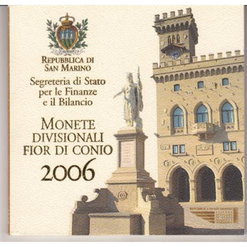 San Marino 2006 Euro coins BU set with 5 euro silver coin