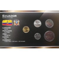 Ecuador 2000 year blister coin set