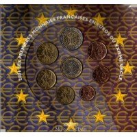 France 2001 Euro coin BU set