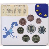 Germany 2002 Euro coin BU Set F