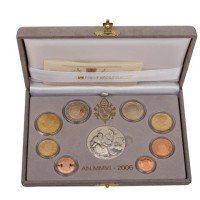Vatican City 2006 Euro coin PROOF Set Pope Benedict XVI
